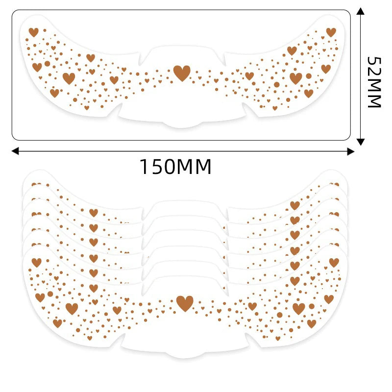 6Pcs Metallic Radiation Golden Silver Fake Freckles Temporary Tattoo Stickers Hot Stamping Freckles Makeup Patches Face Makeup