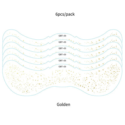 6Pcs Silver Glitter Fake Freckle Tattoo Stickers for Face Makeup Waterproof Gold Temporary Tattoos for Women Holiday Music Party