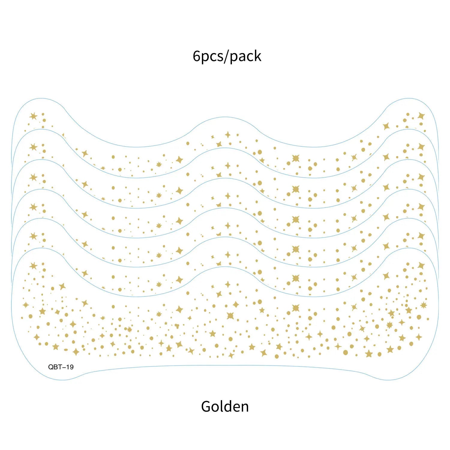6Pcs Silver Glitter Fake Freckle Tattoo Stickers for Face Makeup Waterproof Gold Temporary Tattoos for Women Holiday Music Party