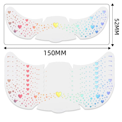6Pcs Metallic Radiation Golden Silver Fake Freckles Temporary Tattoo Stickers Hot Stamping Freckles Makeup Patches Face Makeup