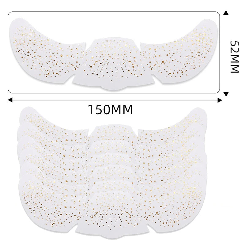 6Pcs Metallic Radiation Golden Silver Fake Freckles Temporary Tattoo Stickers Hot Stamping Freckles Makeup Patches Face Makeup