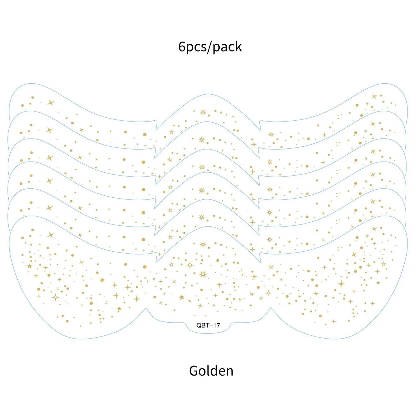 6Pcs Silver Glitter Fake Freckle Tattoo Stickers for Face Makeup Waterproof Gold Temporary Tattoos for Women Holiday Music Party