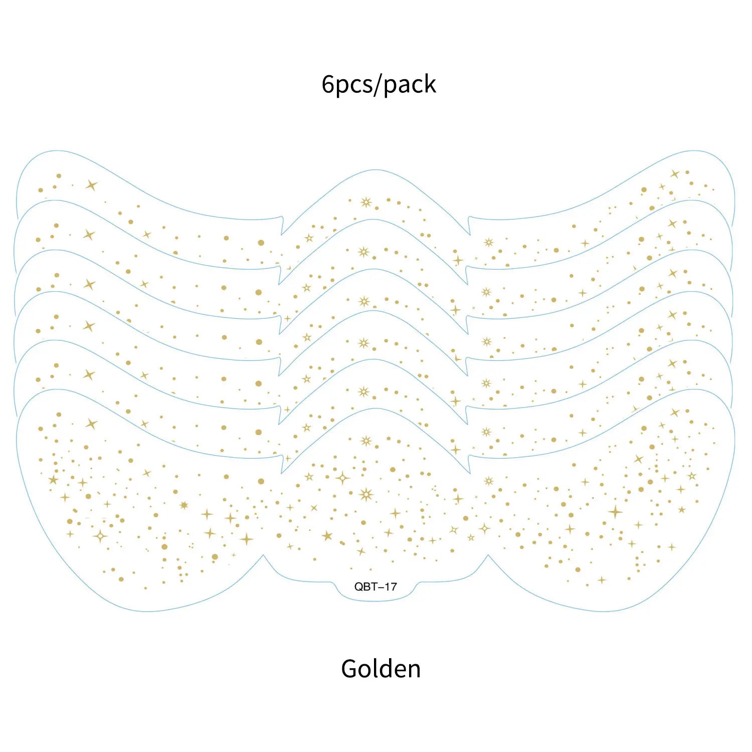 6Pcs Silver Glitter Fake Freckle Tattoo Stickers for Face Makeup Waterproof Gold Temporary Tattoos for Women Holiday Music Party