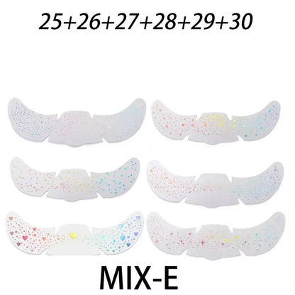 6Pcs Metallic Radiation Golden Silver Fake Freckles Temporary Tattoo Stickers Hot Stamping Freckles Makeup Patches Face Makeup