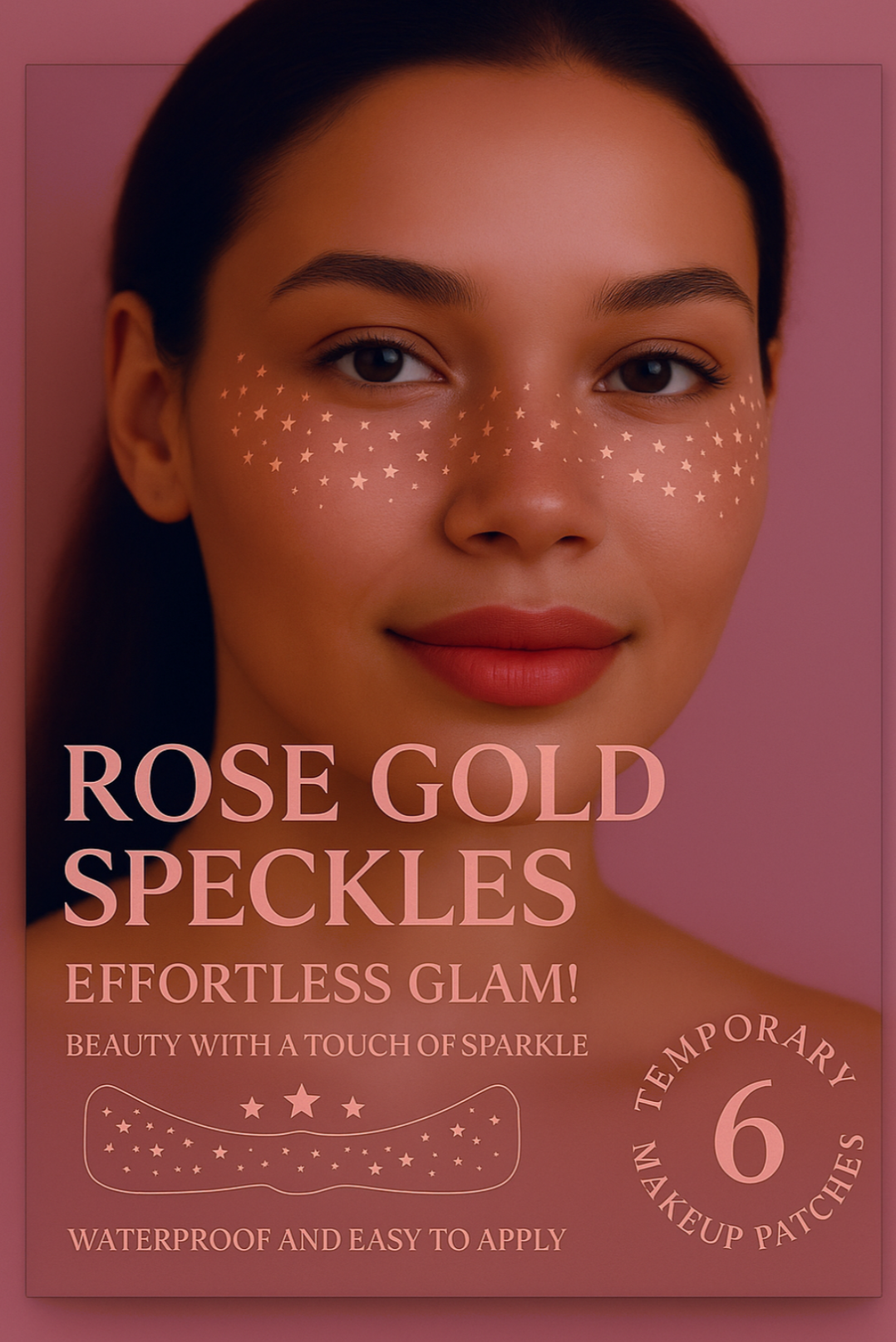 6pcs Glitter Freckles Makeup Patches