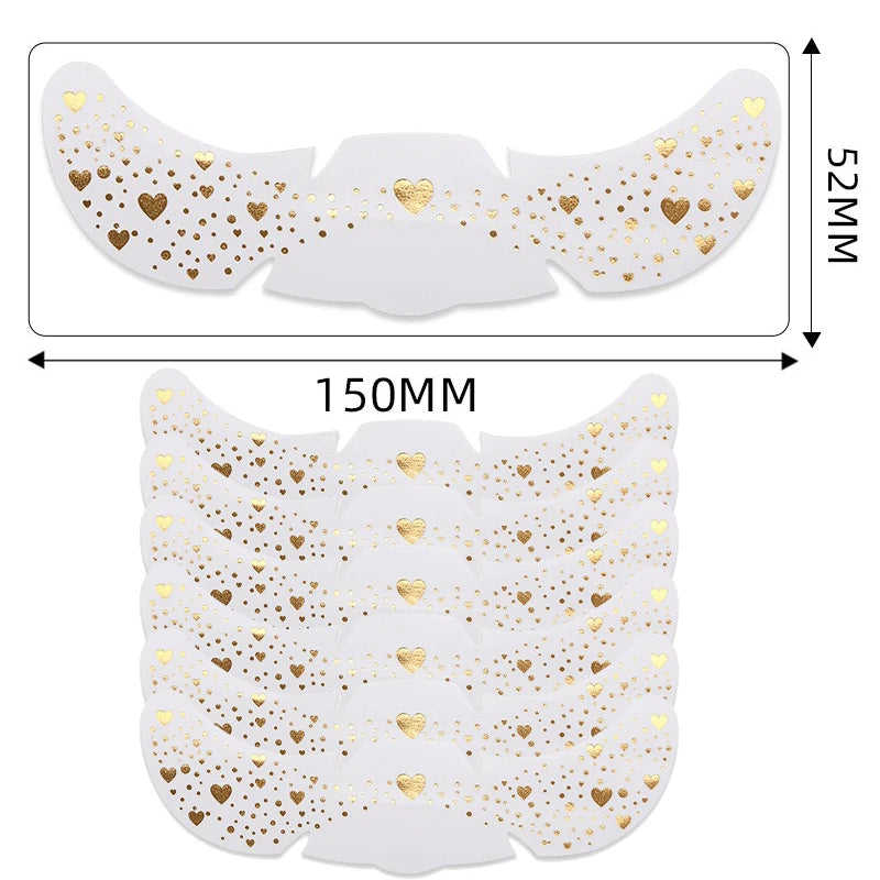 6Pcs Metallic Radiation Golden Silver Fake Freckles Temporary Tattoo Stickers Hot Stamping Freckles Makeup Patches Face Makeup