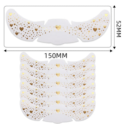 6Pcs Metallic Radiation Golden Silver Fake Freckles Temporary Tattoo Stickers Hot Stamping Freckles Makeup Patches Face Makeup