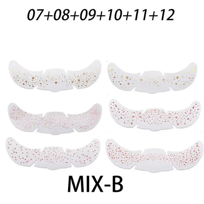 6Pcs Metallic Radiation Golden Silver Fake Freckles Temporary Tattoo Stickers Hot Stamping Freckles Makeup Patches Face Makeup