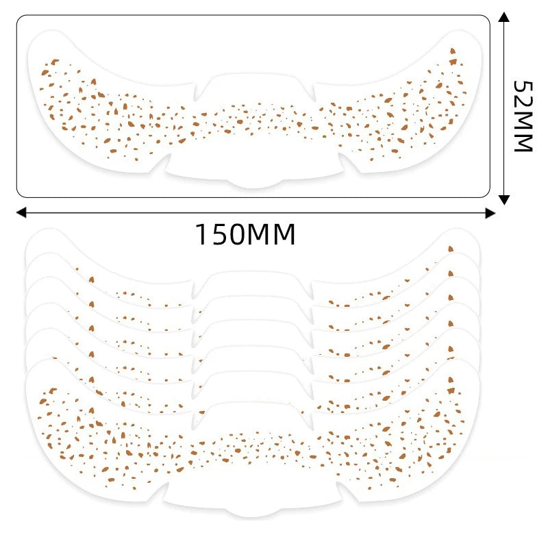 6Pcs Metallic Radiation Golden Silver Fake Freckles Temporary Tattoo Stickers Hot Stamping Freckles Makeup Patches Face Makeup