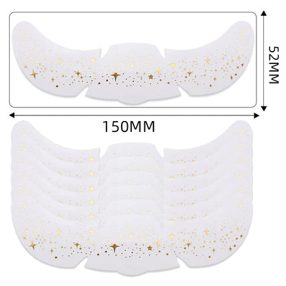 6Pcs Metallic Radiation Golden Silver Fake Freckles Temporary Tattoo Stickers Hot Stamping Freckles Makeup Patches Face Makeup