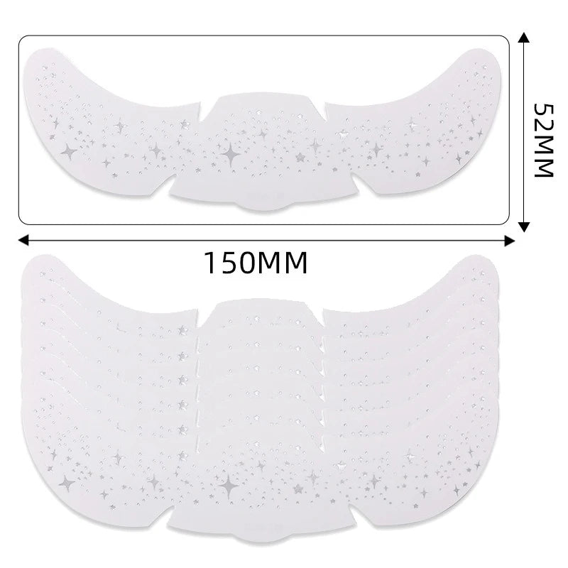 6Pcs Metallic Radiation Golden Silver Fake Freckles Temporary Tattoo Stickers Hot Stamping Freckles Makeup Patches Face Makeup