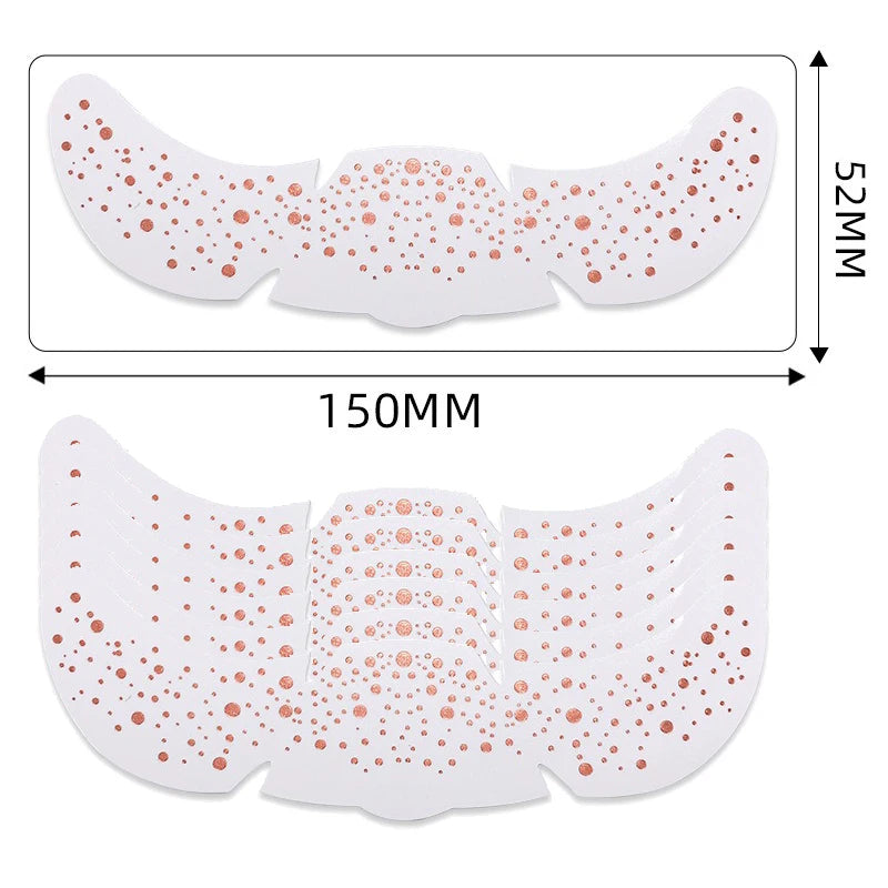 6Pcs Metallic Radiation Golden Silver Fake Freckles Temporary Tattoo Stickers Hot Stamping Freckles Makeup Patches Face Makeup