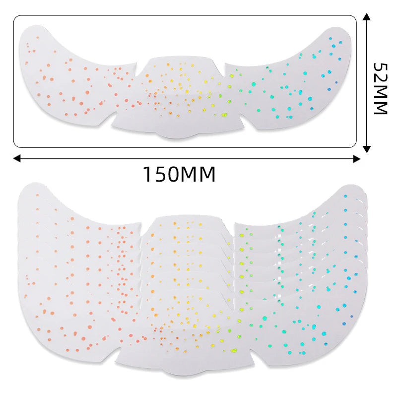 6Pcs Metallic Radiation Golden Silver Fake Freckles Temporary Tattoo Stickers Hot Stamping Freckles Makeup Patches Face Makeup