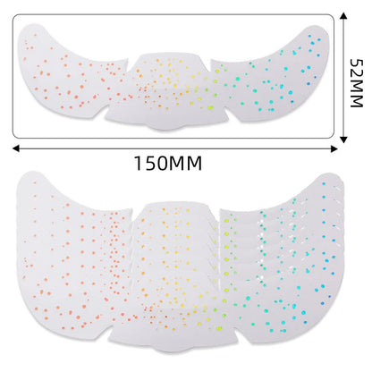 6Pcs Metallic Radiation Golden Silver Fake Freckles Temporary Tattoo Stickers Hot Stamping Freckles Makeup Patches Face Makeup