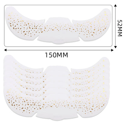 6Pcs Metallic Radiation Golden Silver Fake Freckles Temporary Tattoo Stickers Hot Stamping Freckles Makeup Patches Face Makeup