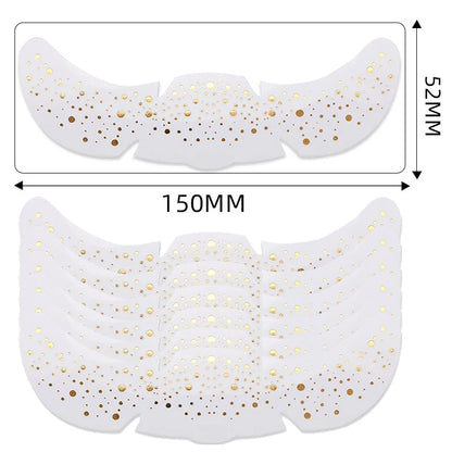 6Pcs Metallic Radiation Golden Silver Fake Freckles Temporary Tattoo Stickers Hot Stamping Freckles Makeup Patches Face Makeup