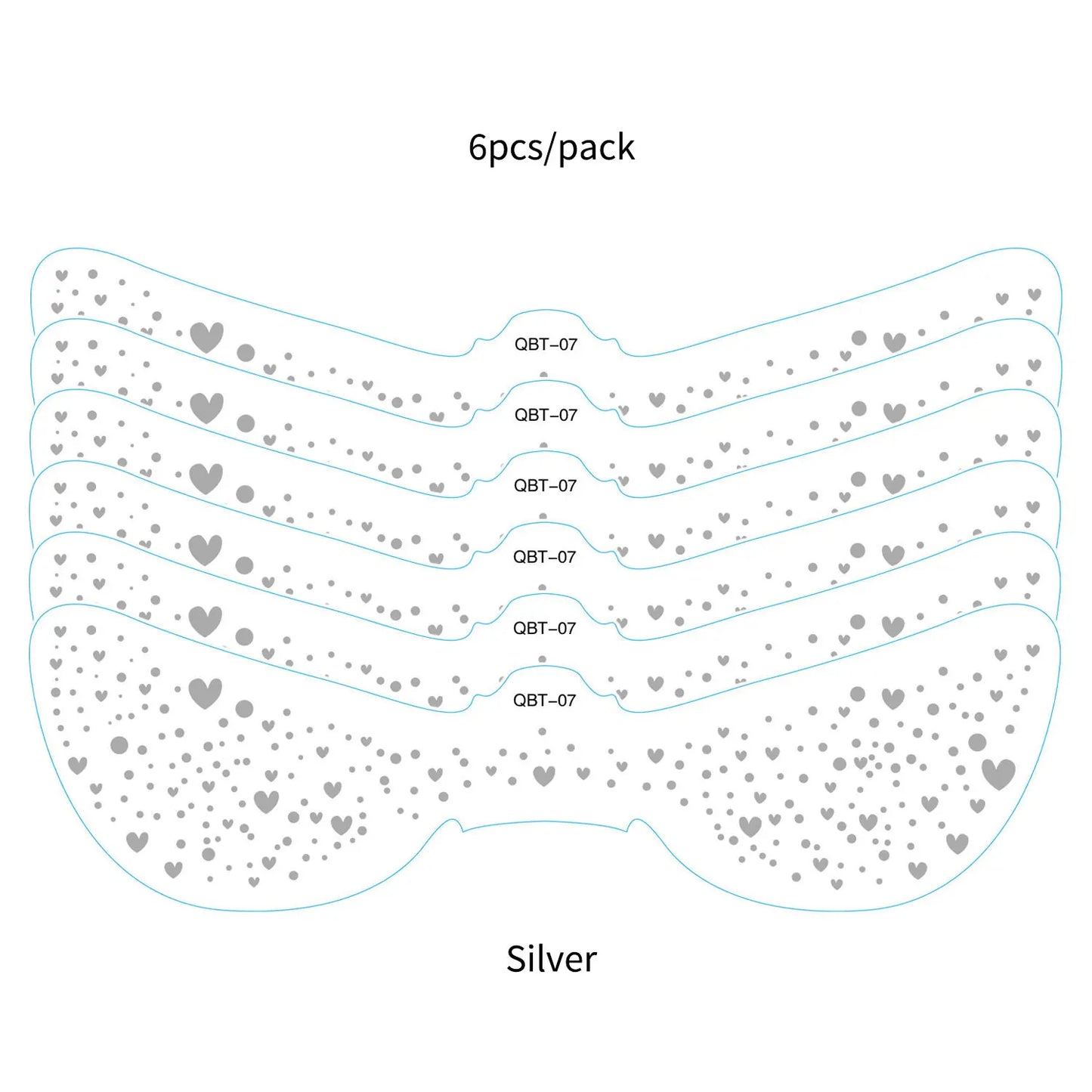 6Pcs Silver Glitter Fake Freckle Tattoo Stickers for Face Makeup Waterproof Gold Temporary Tattoos for Women Holiday Music Party
